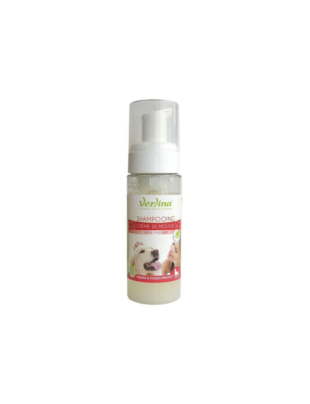 Shampooing naturel mousse tiques et puces protect' chien