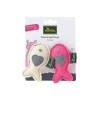 Jouets peluches By Laura poissons crème et rose