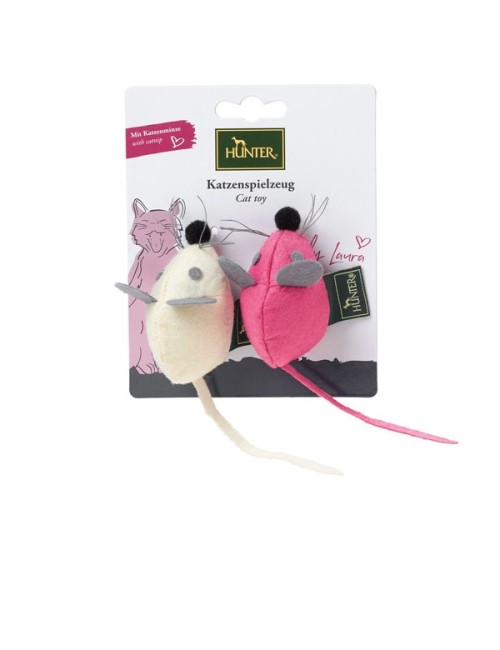 Jouet chat "By Laura" Souris Rose & Beige HUNTER