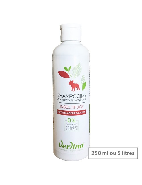 Shampooing Naturel Chien anti puces Ortie Blanche