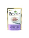 Pâtée Schésir chats-Thon et poulet avec jambon sachet fraîcheur