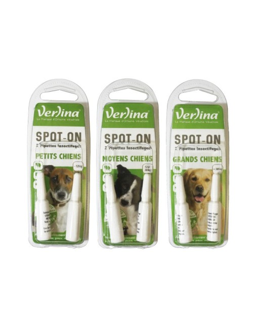 Spot-on Chien Pipettes Insectifuges