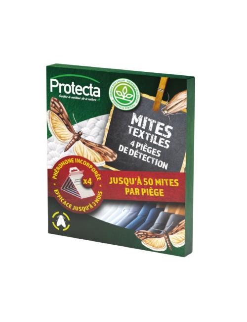 Pièges de détection (Mitclac®Tex)  - spécial mites textiles (4 unités) Protecta