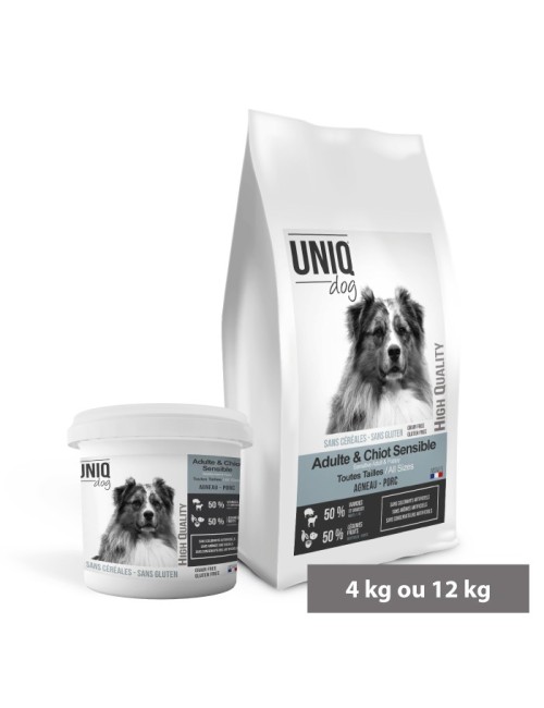 Croquettes Sans Céréales pour Chien Sensible UNIQ Dog
