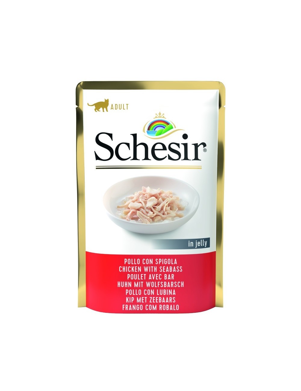 Patée Schésir chats-Filets de poulet avec bar sachet fraîcheur