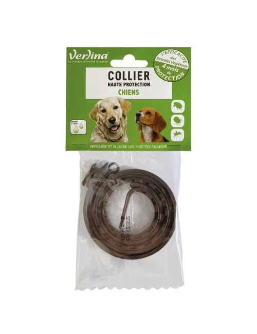 Collier Anti-Puces et Anti-Tiques Naturel pour Chien