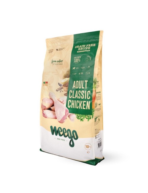 Weego - Croquettes sans céréales pour chien adulte au poulet
