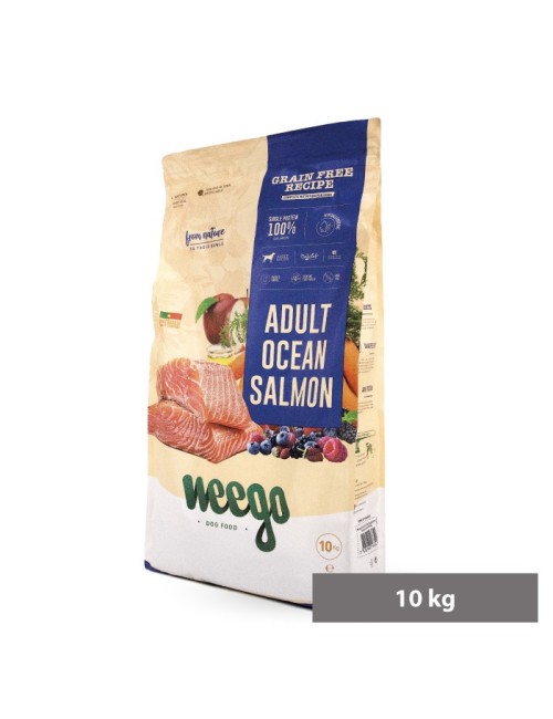 Weego - Croquettes sans céréales pour chien adulte au saumon