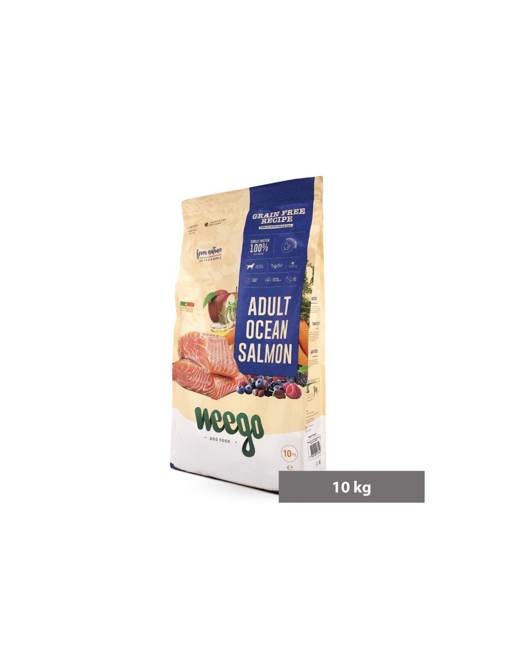 Weego - Croquettes sans céréales pour chien adulte au saumon