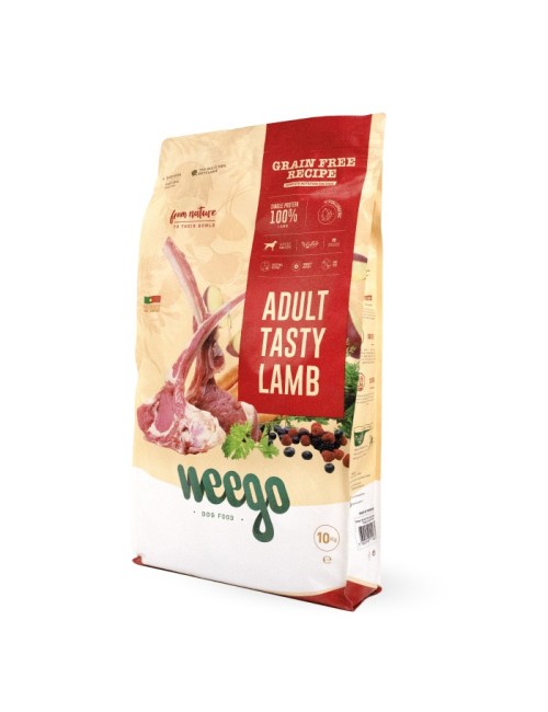 Weego - Croquettes sans céréales pour chien adulte à l'agneau