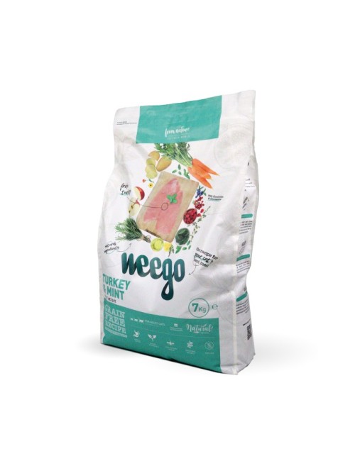 Weego - Croquettes sans céréales pour chat adulte stérilisé à la dinde et à la menthe