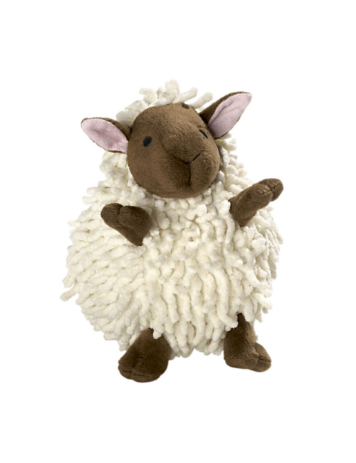 Jouet chien peluche snugly mouton blanc