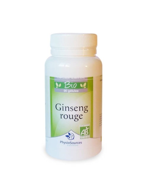 Ginseng Rouge Bio Complément alimentaire Physio Sources Verlina
