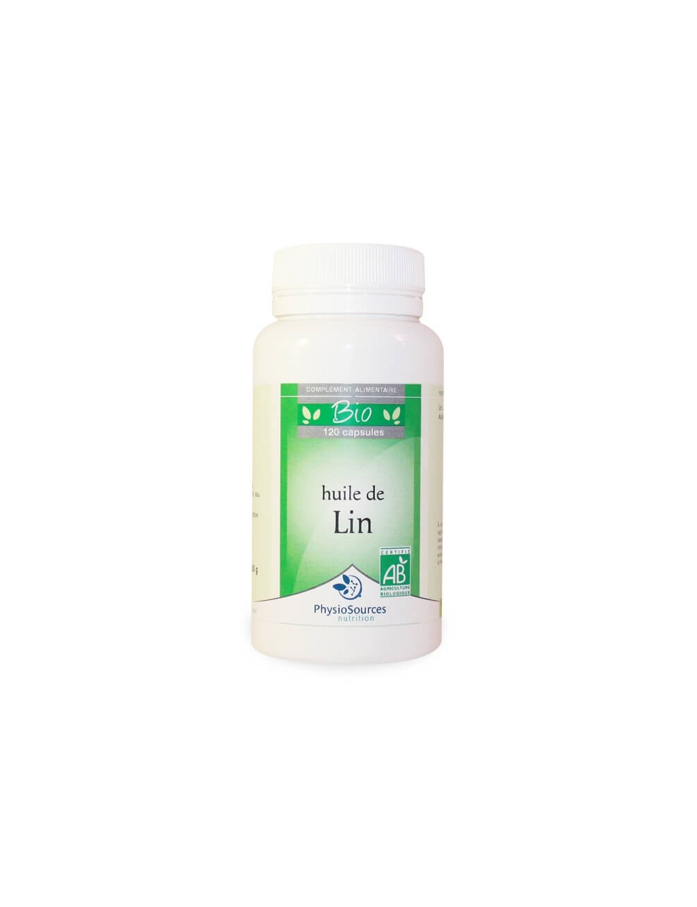 Huile de Lin bio Complément alimentaire Physio Sources